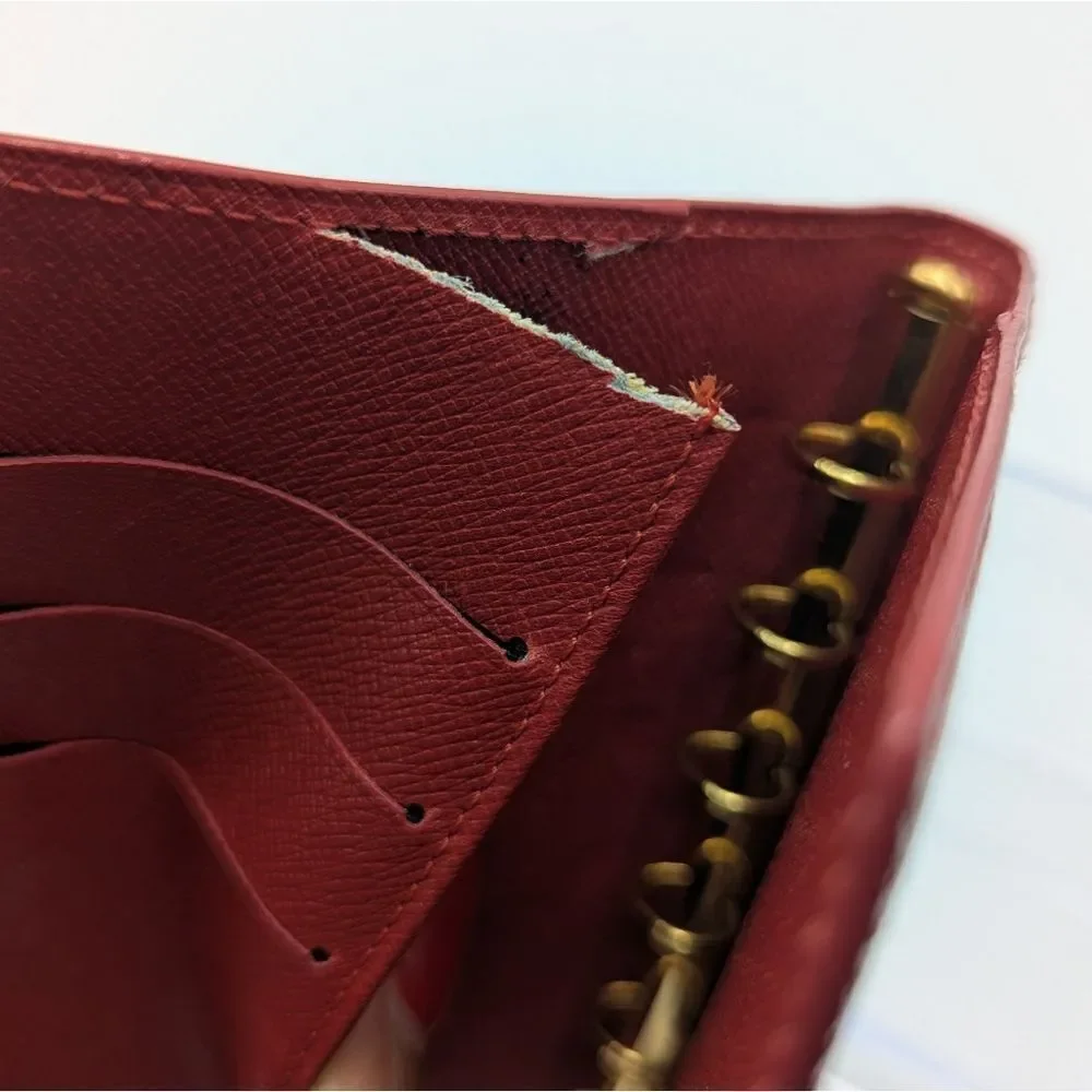 Louis Vuitton Red Epi Agenda